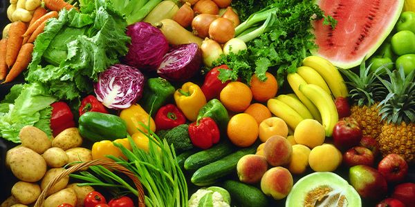 Gesunde Lebensmittel. Gemüse und Obst